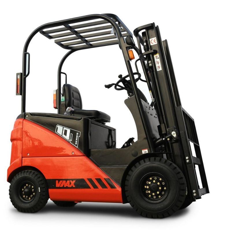 Capacity 1.5 Ton Mini Electric Forklift With Wide View Mast Solid Tire Side Shifter